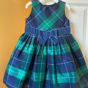 Hope and Henry Green and Blue Dress